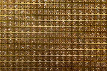 gold rhinestones as background in a row