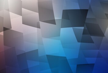 Light Blue, Yellow vector backdrop with rhombus.