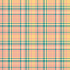 Seamless pattern in cute spring colors for plaid, fabric, textile, clothes, tablecloth and other things. Vector image.