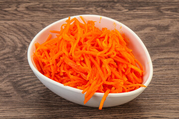 Korean carrot in the bowl
