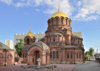 Alexander Nevsky Cathedral in Novosibirsk
