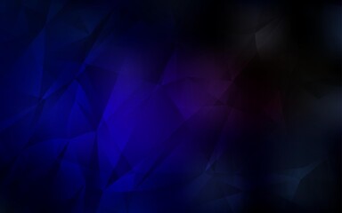 Dark Blue, Red vector polygonal template. Elegant bright polygonal illustration with gradient. Textured pattern for your backgrounds.