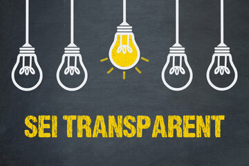Sei transparent