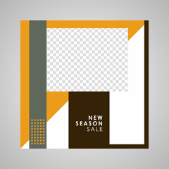 Obraz premium Editable Modern Template. Discount Promo Template. Social Media Post Template. Social Media Banner.