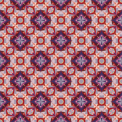 Geometric seamless pattern, ornament, abstract colorful background, fashion print, vector texture.