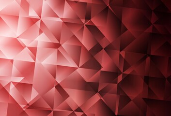 Obraz premium Light Pink, Red vector triangle mosaic texture.