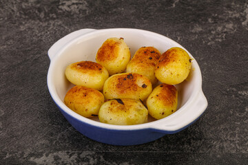 Roasted baby potato in the bowl
