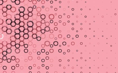 Light Pink, Red vector backdrop with dots.