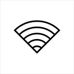 flat illustration of wifi vector icon