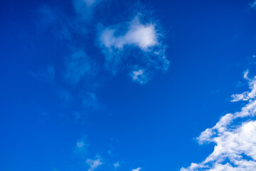 Blue sky background with clouds. View Of Clouds. Nature background