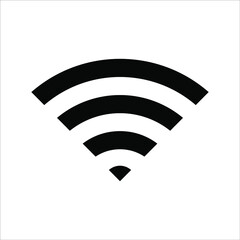 flat illustration of wifi vector icon