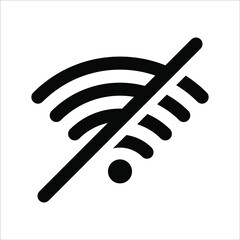 flat illustration of wifi vector icon