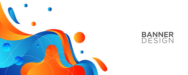 creative background banner design, flat, color fluid effect, new style, eps 10