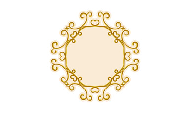 フレーム素材、豪華でエレガントなゴシックフレーム