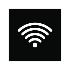 flat illustration of wifi vector icon