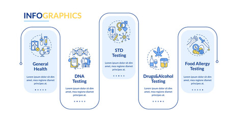 Diagnostic tests vector infographic template