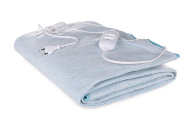 Folded electric heating pad isolated on white © New Africa