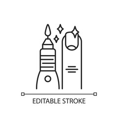 Manicure and pedicure linear icon