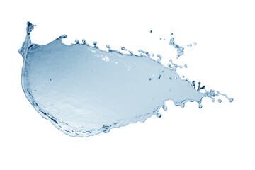 Naklejka na ściany i meble water, water splash isolated on white background, beautiful splashes a clean water