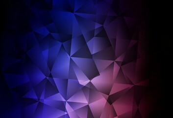 Fototapeta premium Dark Pink, Blue vector abstract mosaic backdrop.