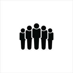 Illustration of human icon vector. User avatar symbol icon modern design color editable on white background