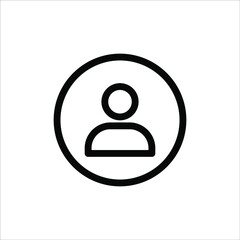 Illustration of human icon vector. User avatar symbol icon modern design color editable on white background