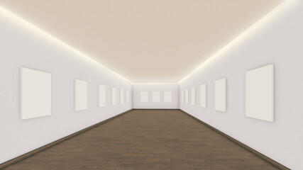  simple gallery wall 3d image_ver11