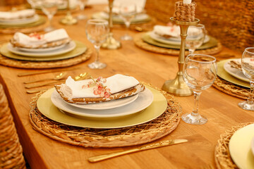 christmas table setting