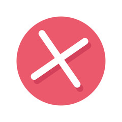 x symbol mark isolated icon