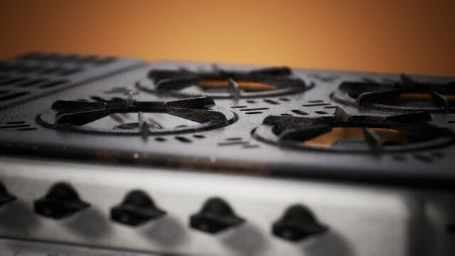 old vintage retro stile gas stove