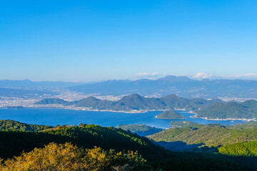 伊豆達磨山展望台からの景色