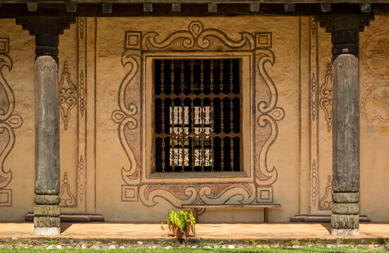 Window Mission church of San Javier