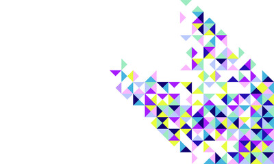 
Abstract hipster background made of small vector triangles of different colors. Geometric pattern for your design