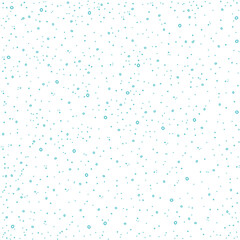 Cute pattern with blue bubbles and circles. Vector illustration with simple minimalistic pattern. Design for baby textile, kids room,  background, fabric, books