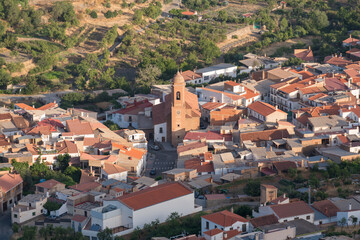 Fototapeta premium Partial view of the town of Aldeire in southern Spain