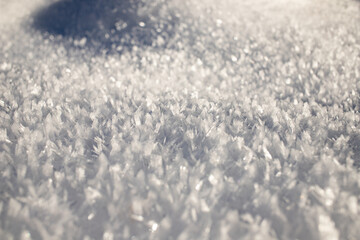 Obraz premium fresh snow winter background banner