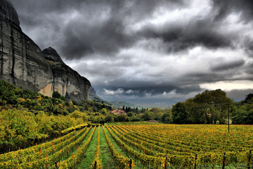 Vista de los principales monumentos de Grecia. Meteora. Monasterios de Meteora.