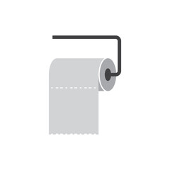 Toilet paper icon design template vector isolated