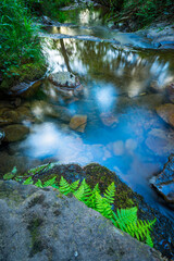 Lamiña waterfall, Lamiña, Saja Besaya Natural Park, Cantabria, Spain, Europe