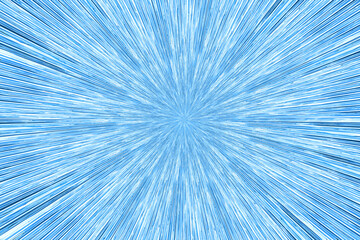 Obraz premium Star burst radial pattern in blue glass texture