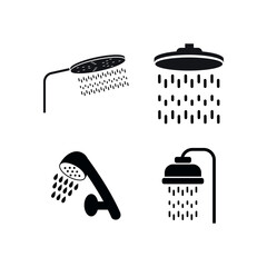 Shower icon design template vector isolated illustration
