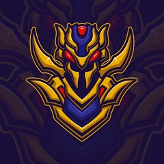 Bee robot monster esport logo gaming. Gamer icon avatar vector illustration