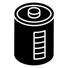 
Water storage concept, glyph isometric icon of reservoir tank 
