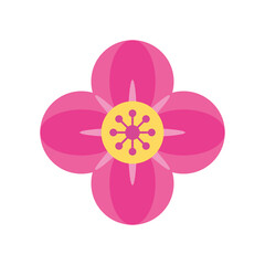pink flower icon vector design