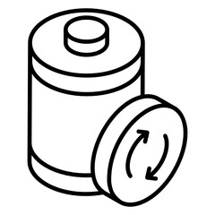 
Water storage concept, glyph isometric icon of reservoir tank 
