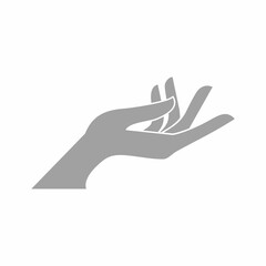 hand icon logo design vector illustration