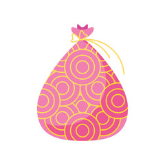 chinese pink bag vector design