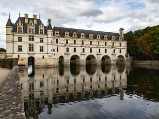 Fototapeta na wymiar Chateau in Loire Valley France