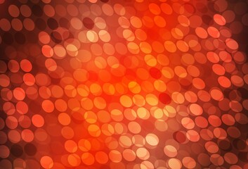 Light Red vector background with bubbles.