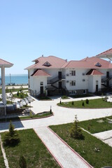 modern house on the beach